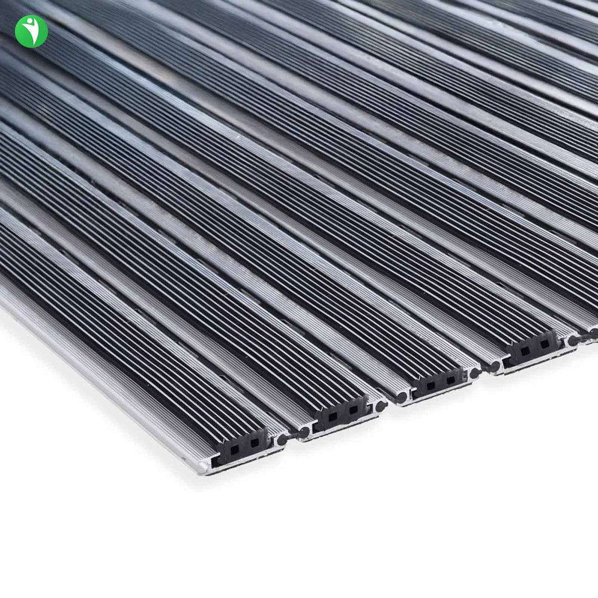 Eingangsmatte ALUFLOW - Gummi-Einlage für Außenbereich - 3 Stärken - Zone 1 Länge: 109cm x Breite: 100cm [ID:1788375028926]