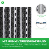 Tapis d'entrée ALUFLOW - Insert en feutre aiguilleté sur tout le pourtour - 3 épaisseurs - Zone 2