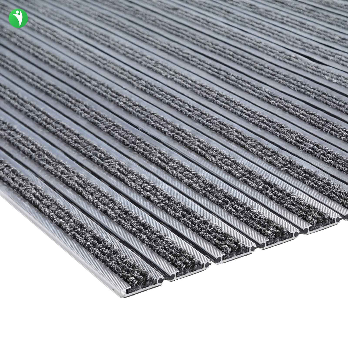 Tapis d'entrée ALUFLOW - Insert en feutre aiguilleté sur tout le pourtour - 3 épaisseurs - Zone 2