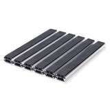 Eingangsmatte ALUFLOW - Gummi Querschnitt Mattenlager | High