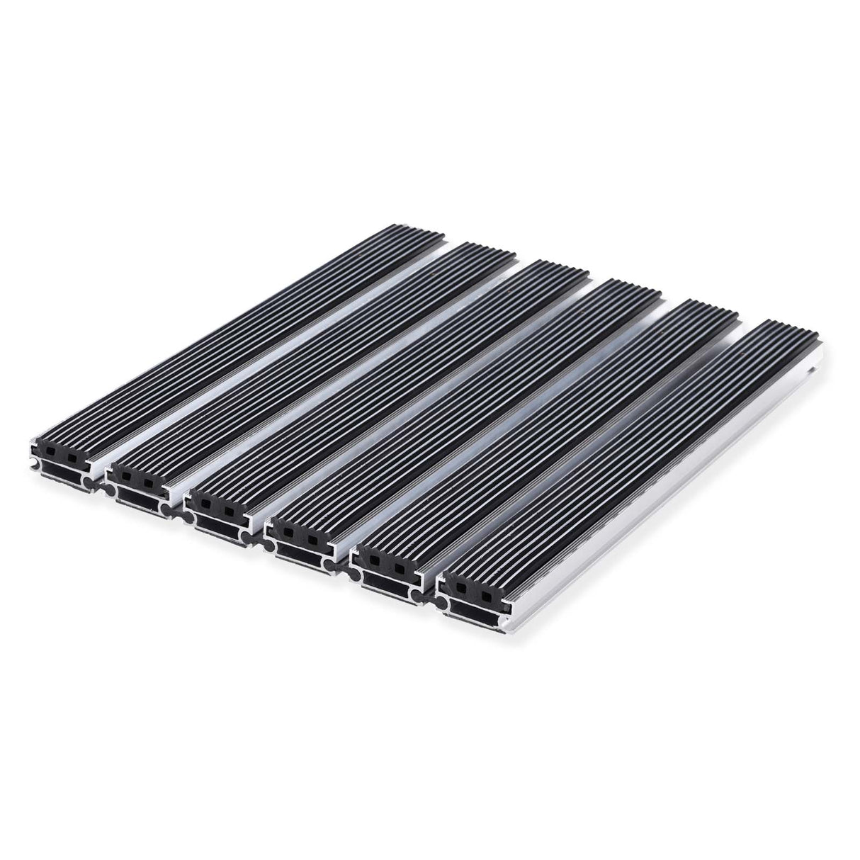 Eingangsmatte ALUFLOW - Gummi Querschnitt Mattenlager | Medium