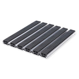 Eingangsmatte ALUFLOW - Gummi Querschnitt Mattenlager | Medium