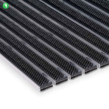 Tapis d'entrée ALUPRO - insert brosse pour usage extérieur - 3 épaisseurs - Zone 1