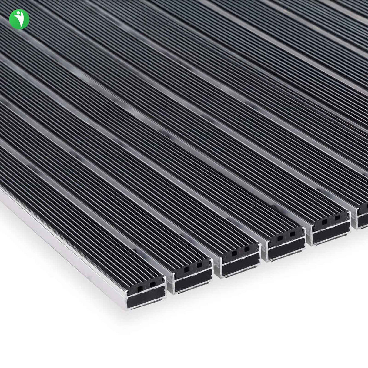 Tapis d'entrée ALUPRO - insert en caoutchouc pour espaces extérieurs - 3 épaisseurs - Zone 1