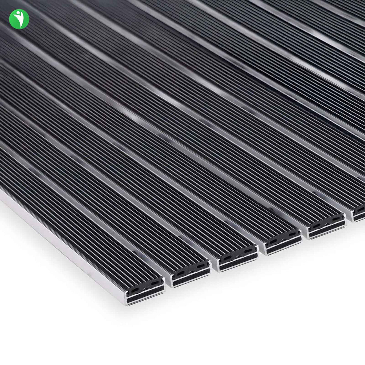 Tapis d'entrée ALUPRO - insert en caoutchouc pour espaces extérieurs - 3 épaisseurs - Zone 1