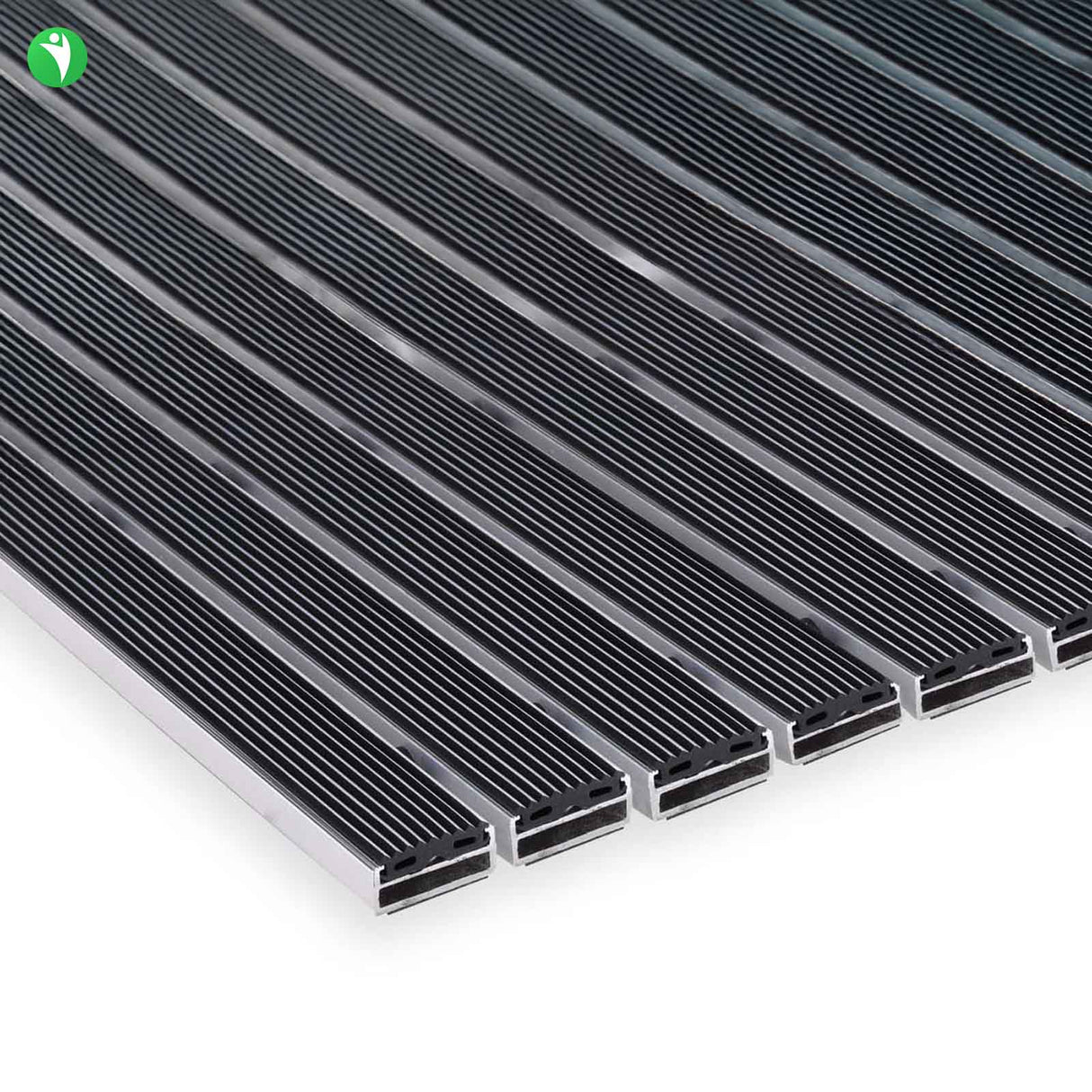 Tapis d'entrée ALUPRO - insert en caoutchouc pour espaces extérieurs - 3 épaisseurs - Zone 1