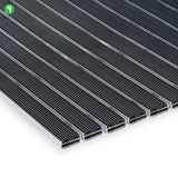 Tapis d'entrée ALUPRO - insert en caoutchouc pour espaces extérieurs - 3 épaisseurs - Zone 1