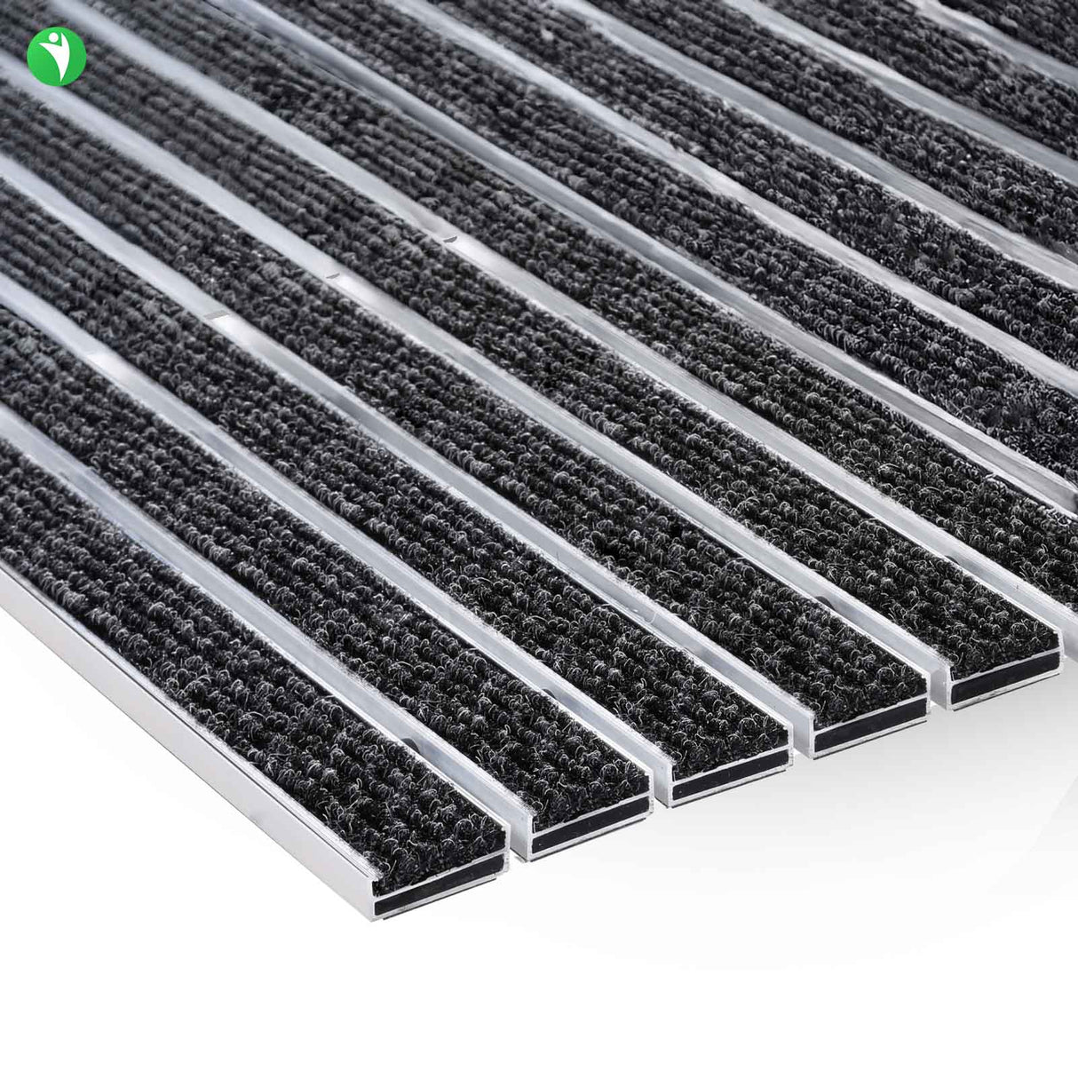 Tapis d'entrée ALUPRO - Insert en feutre aiguilleté sur tout le pourtour - 3 épaisseurs - Zone 2