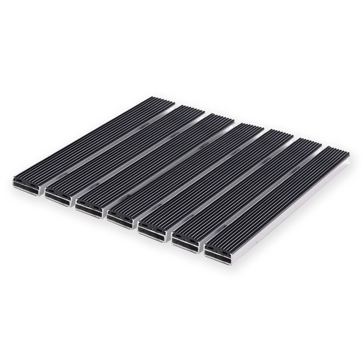 Eingangsmatte ALUPRO mit Gummi-Einsatz Querschnitt Mattenlager | Medium - 17 mm