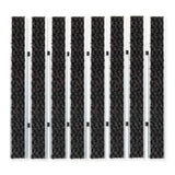 Eingangsmatte ALUPRO mit Teppich-Einsatz Vogelperspektive Mattenlager | Anthrazit