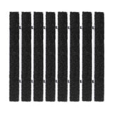 Eingangsmatte ALUPRO mit Teppich-Einsatz Vogelperspektive Mattenlager | Schwarz