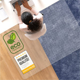 Tapis de protection de sol pour chaises de bureau - transparent pour sols durs ou moquettes - ECO Premium
