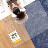 Tapis de protection de sol pour chaises de bureau - transparent pour sols durs ou moquettes - ECO Premium