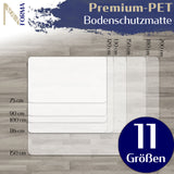 Bodenschutzmatte DURA-MAT - Transparente Bürostuhlunterlage - Für Hartböden