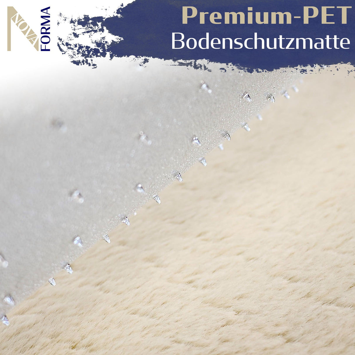 Bodenschutzmatte DURA-MAT - Transparent - Für Teppichböden