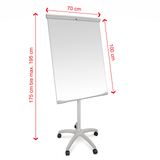 Tableau blanc MOVO | Hauteur réglable | Enroulable | Magnétique