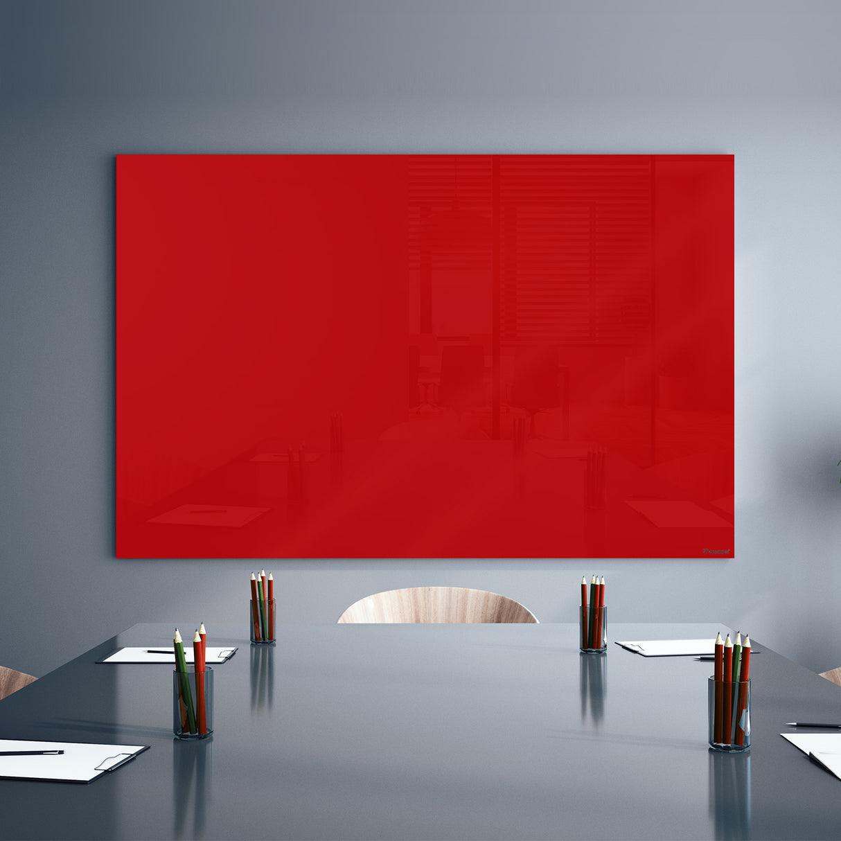 Glas-Magnetboard | Rot