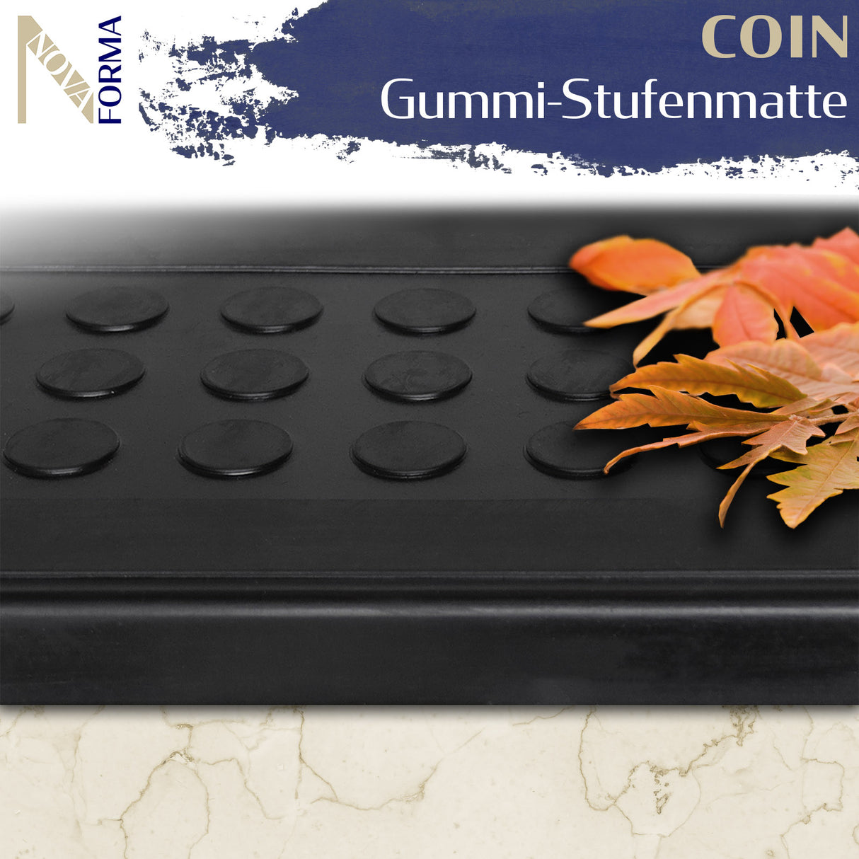 Gummi-Stufenmatte Coin