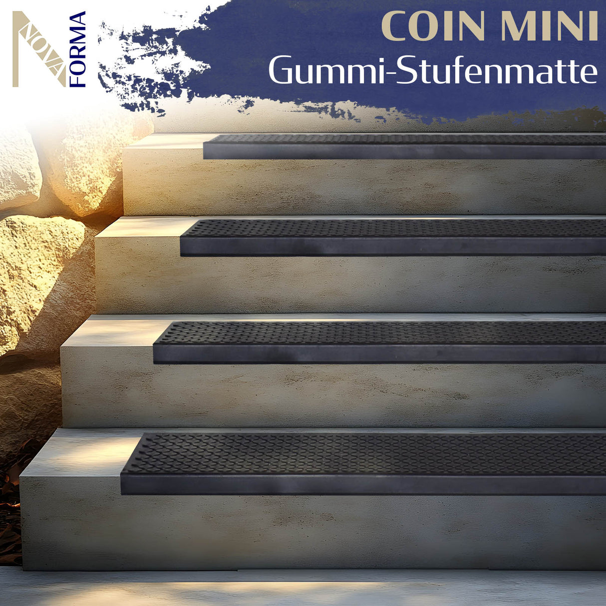 Gummi-Stufenmatte Coin Mini