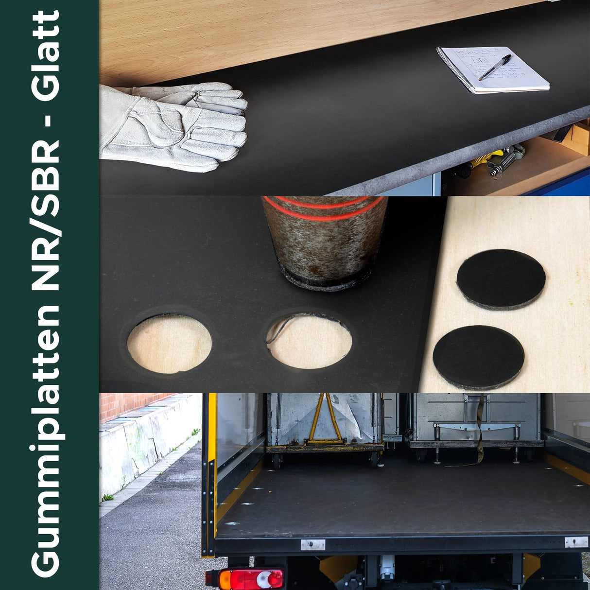 SBR Gummimatten - Meterware - Allround-Gummi