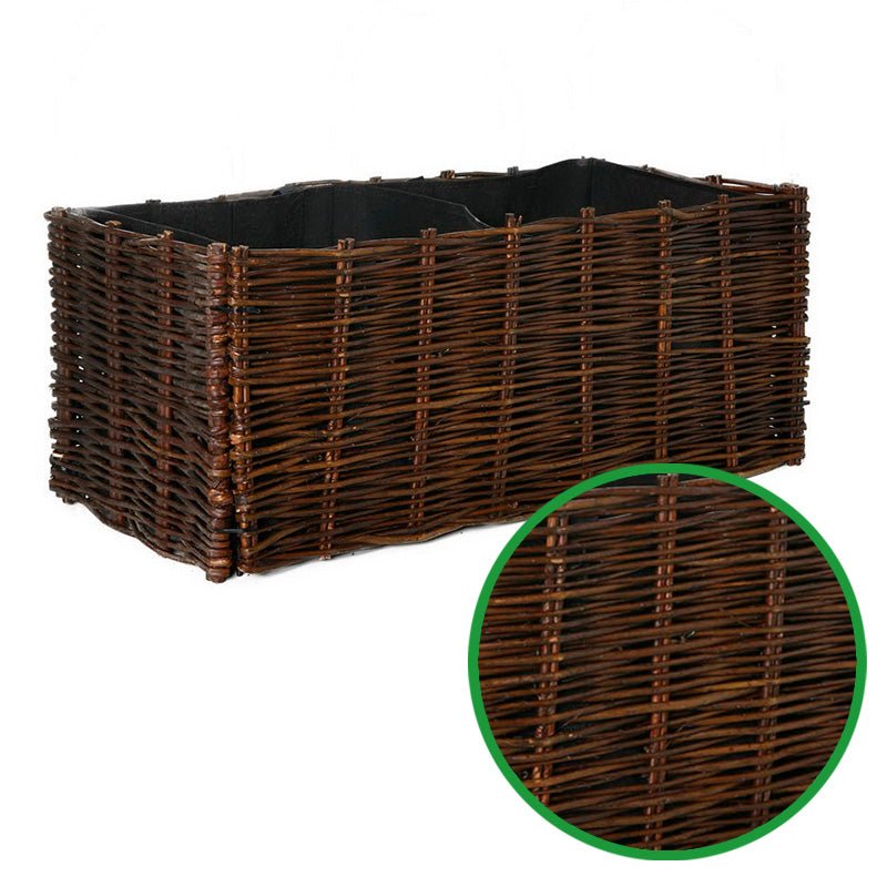 Hochbeet ERETUM aus Weide - Inklusive Pflanztasche
