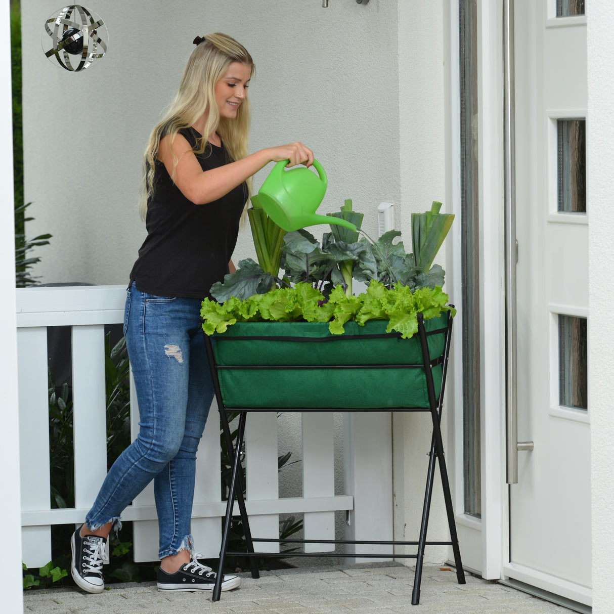 Hochbeet NIMA - Beet aus dunkelgrünem Vliesstoff