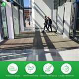 Aluflow Gummi in Anwendung am Eingangsbereich einer Firma