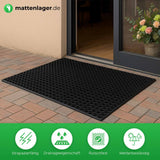 Ringgummimatte Poly Door 22 in Anwendung draußen vor Eingangstür auf Pflasterboden