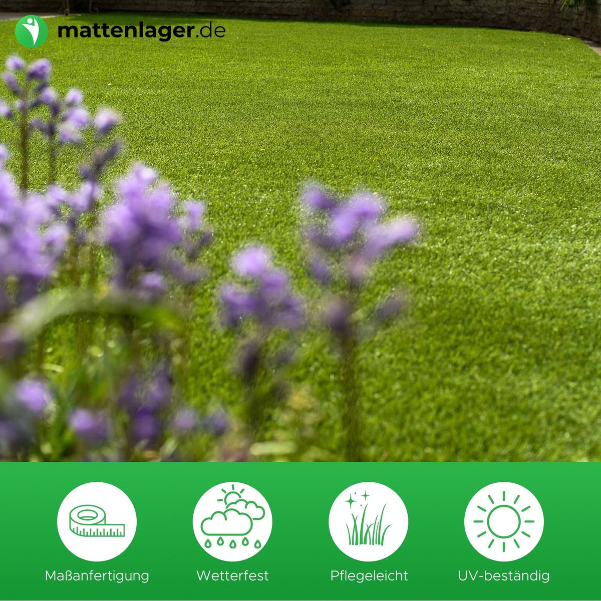 Gazon artificiel RESSO - 40 mm - Alternative 100 % recyclable au gazon naturel