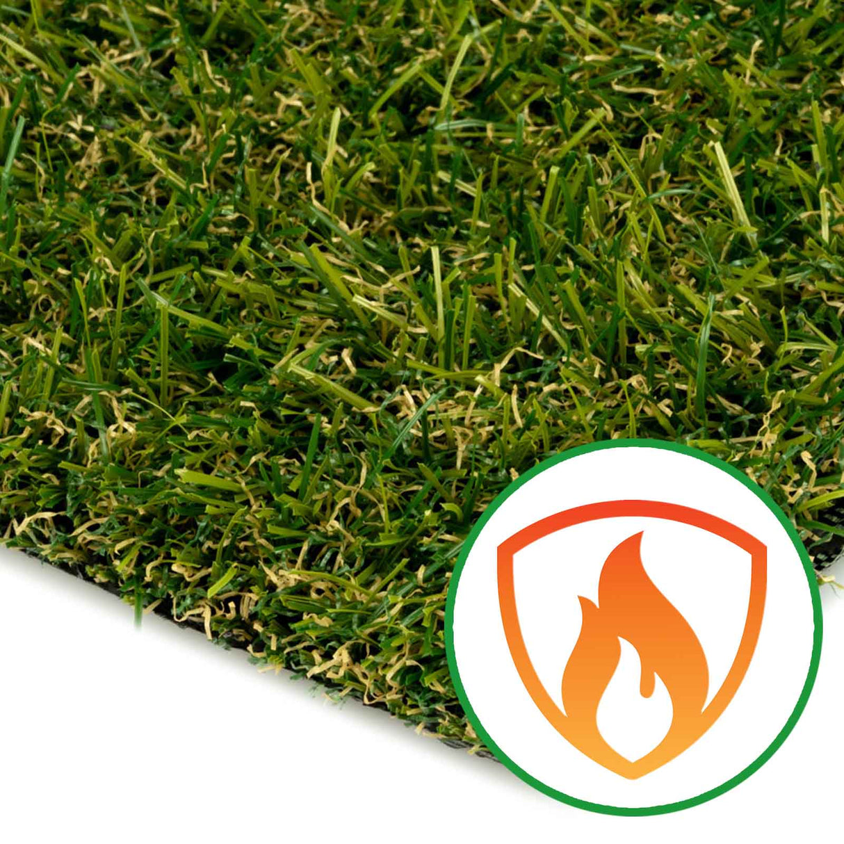 Kunstrasen IGNIS - 25 mm - mit Brandschutz 100cm x 200cm [ID:1780840423606]