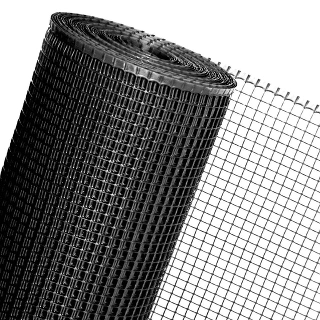 Kunststoff Gartenzaun FENCY Mattenlager | Schwarz