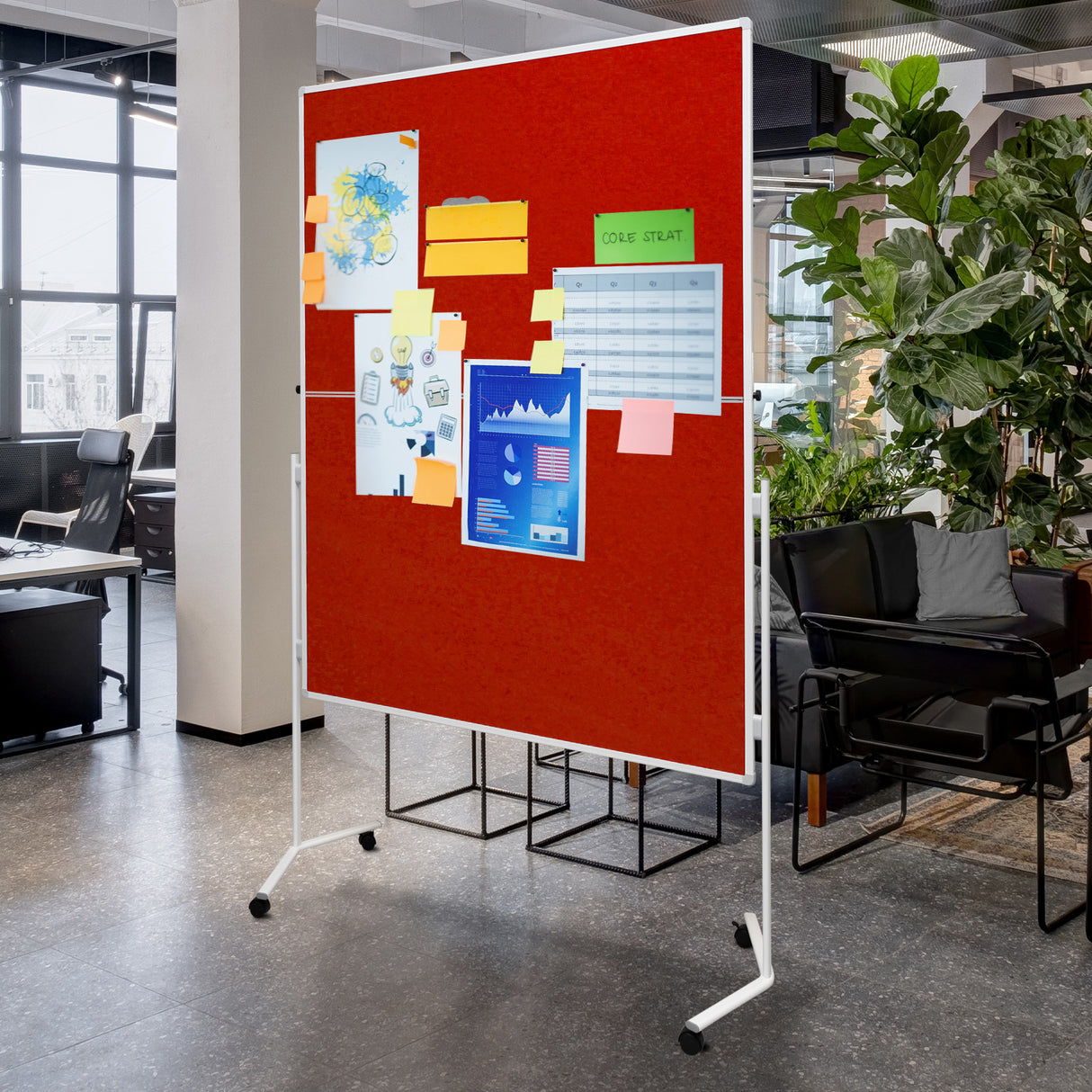 Planche Metaplan FOLD | Pliable | 120 x 150 cm | Disponible en 4 couleurs