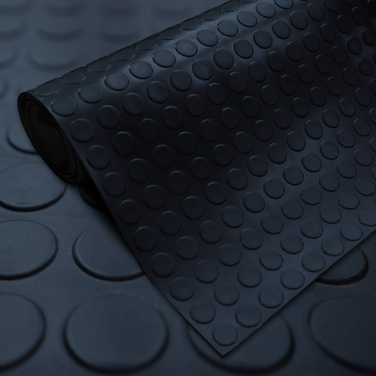 SBR Gummimatte DOT - Runde Flachnoppen - 3 mm Länge: 400cm x Breite: 150cm [ID:1787643549502]
