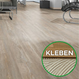 OAK PRO Bodendielen zum Kleben bei Mattenlager | 05 Eiche Gebleicht