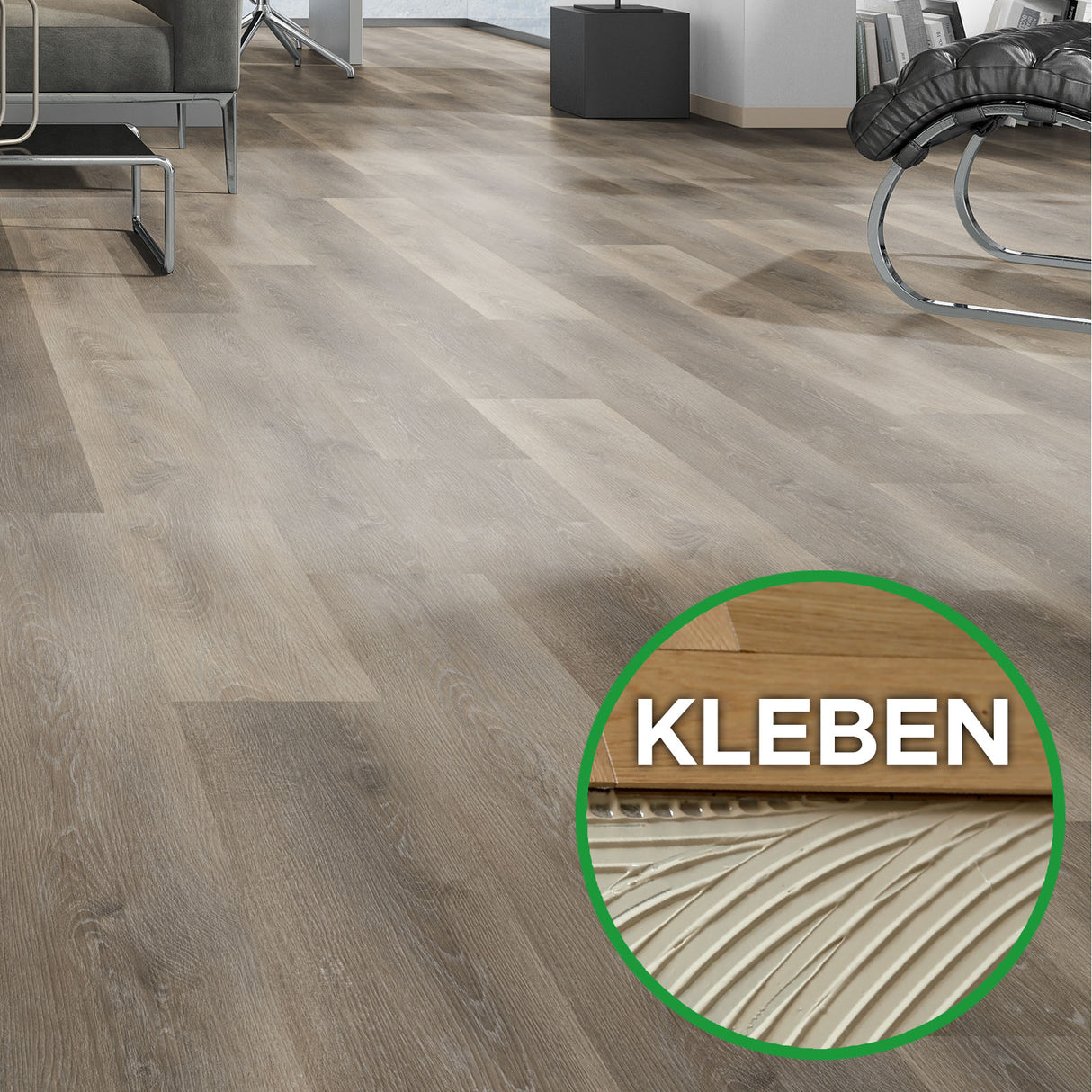 OAK PRO Bodendielen zum Kleben bei Mattenlager | 10 Eiche Wenge