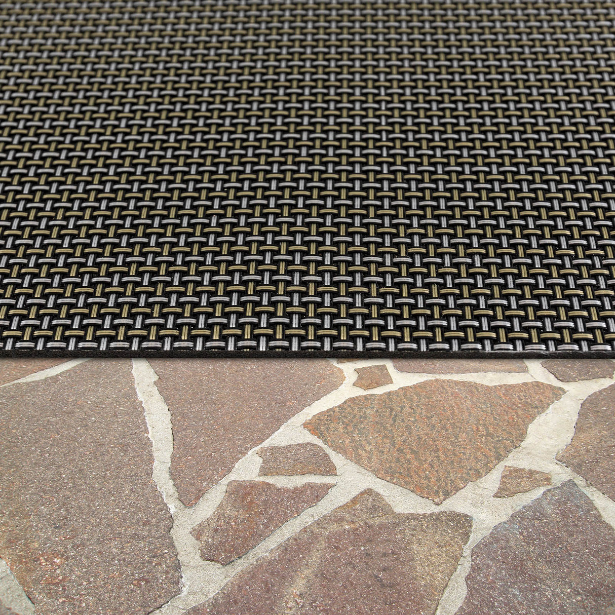 Outdoor Teppich AERO | Schwarz Metallic