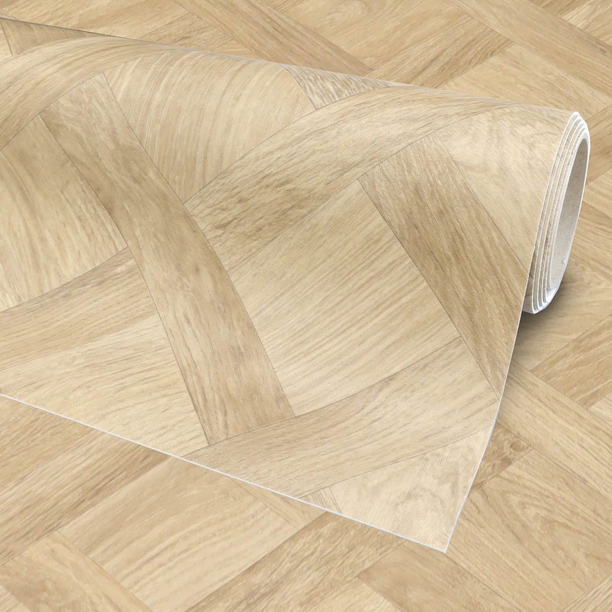 PVC-Bodenbelag BRIDE - mit Flechtparkett-Optik Länge: 400cm x Breite: 200cm [ID:1784416547583]