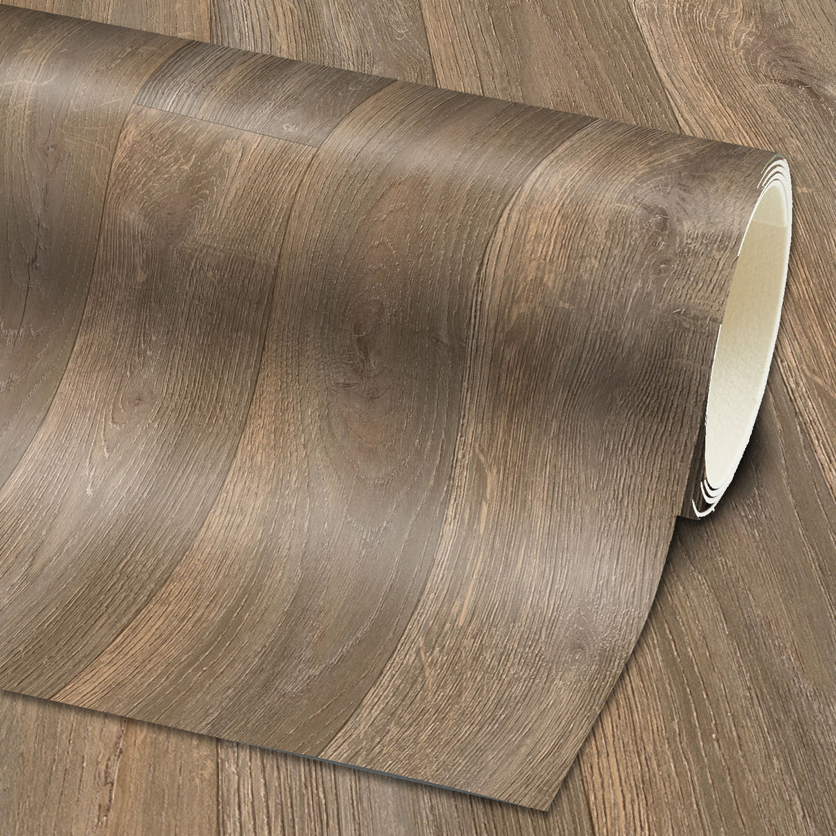 PVC-Bodenbelag ESTELLE Nahaufnahme Design Mattenlager | Landhaus Braun