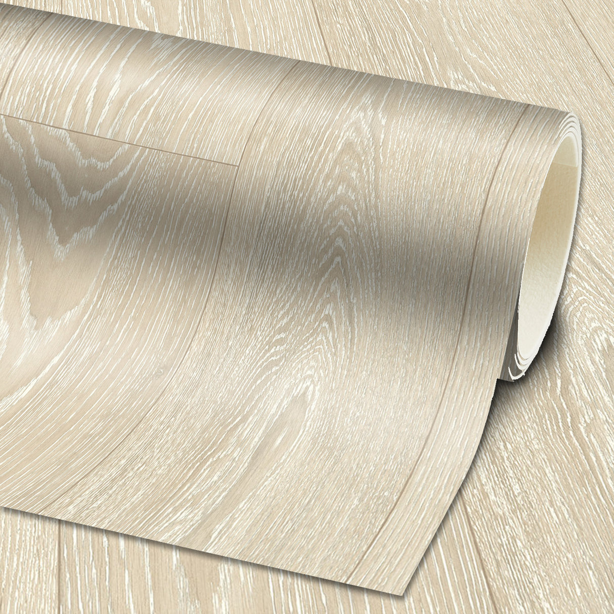 PVC-Bodenbelag FELIX Gesamtansicht Rolle Mattenlager | Dielen Beige