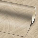 PVC-Bodenbelag FELIX Gesamtansicht Rolle Mattenlager | Fischgrät Beige