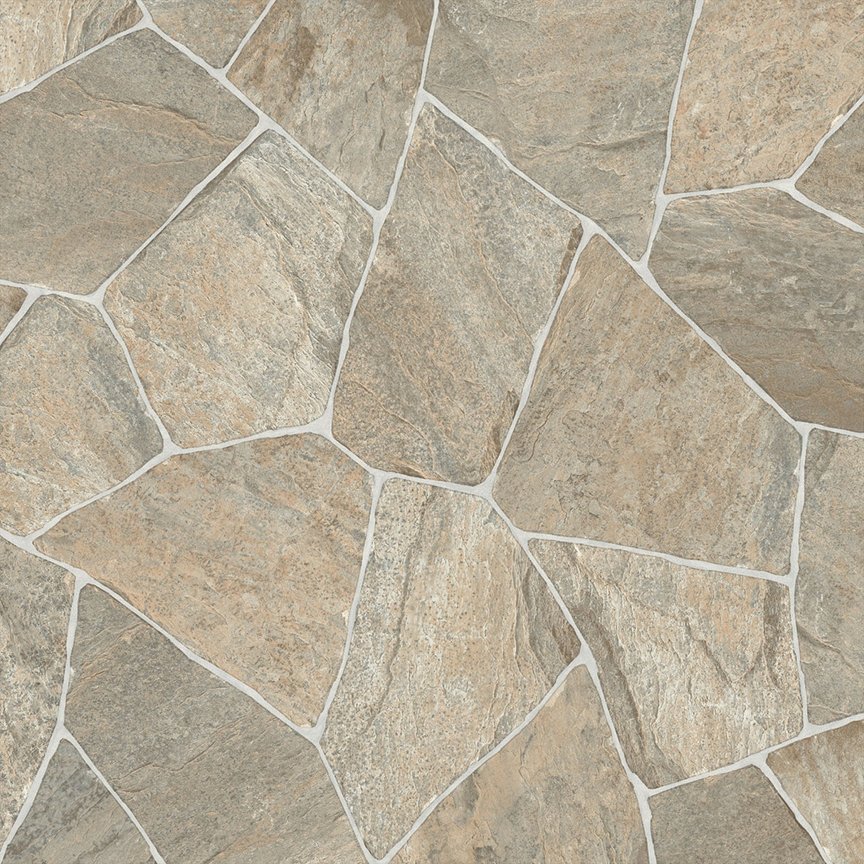 PVC Bodenbelag SHATTER von Mattenlager | Bruchstein Beige
