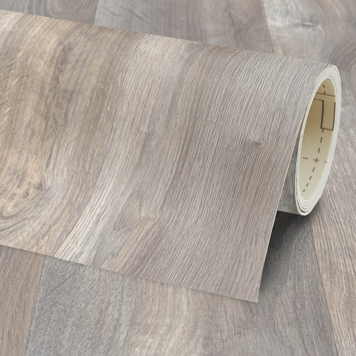PVC-Bodenbelag VARA - moderne Holzoptik | Grau
