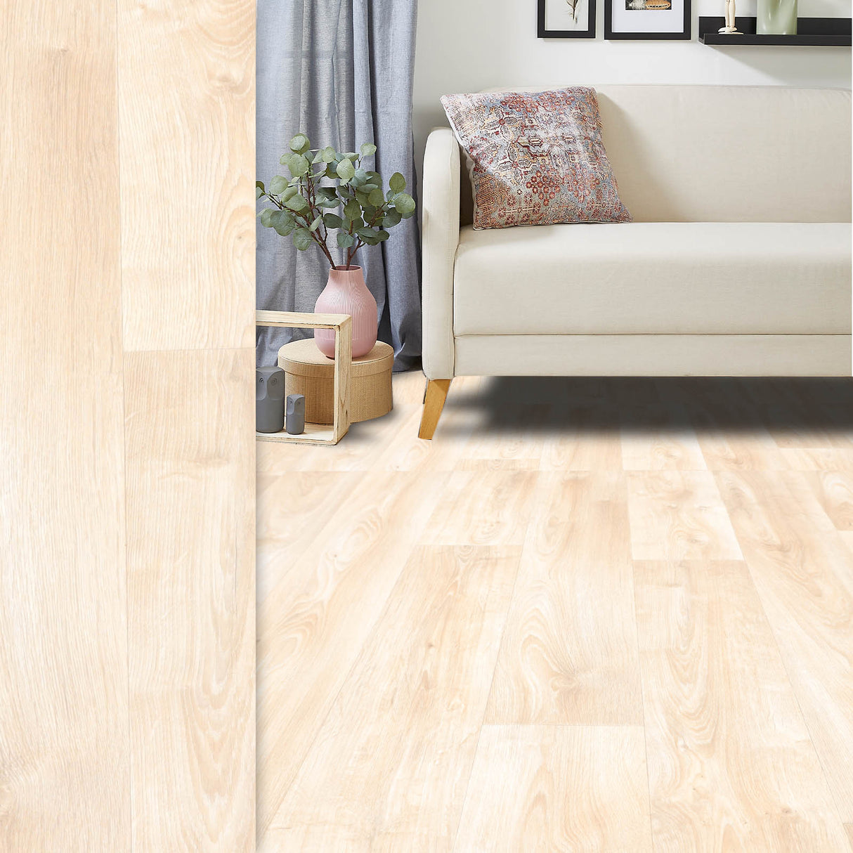 PVC-Bodenbelag VARA - moderne Holzoptik | Hellbeige