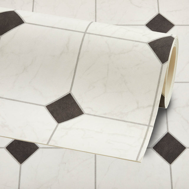PVC-Bodenbelag VICTORIA in edler Design Fliesen-Optik