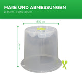 Pflanzglocke OASIS Maße Mattenlager | Pflanzglocke