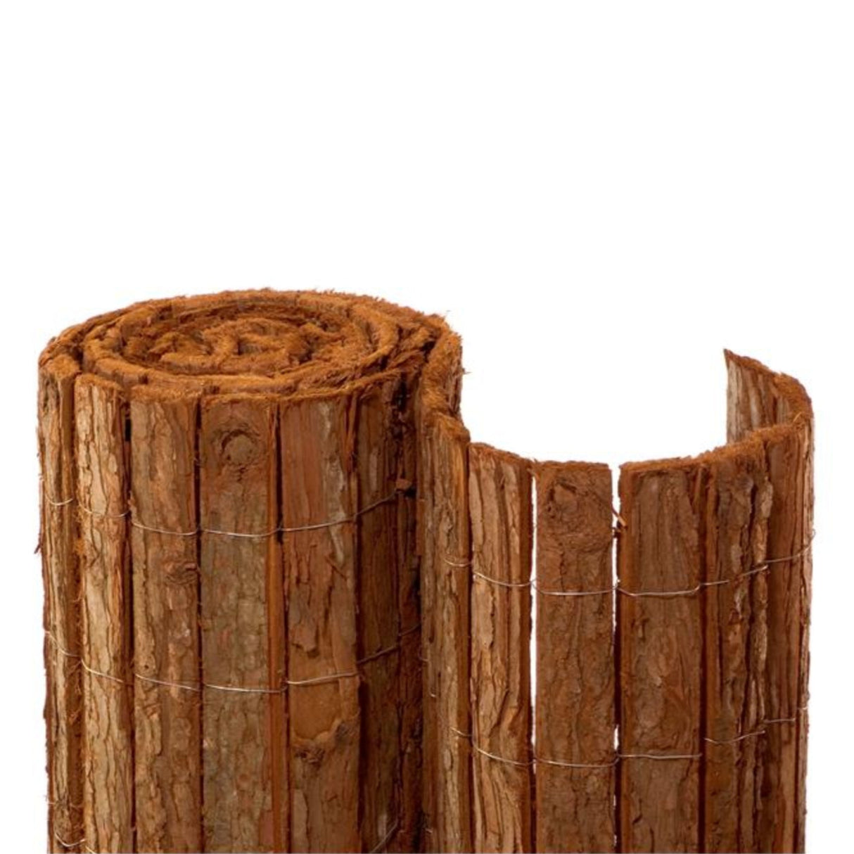 Rindenmatte BREGA - Nachhaltiger Sichtschutz aus Rindenstreifen