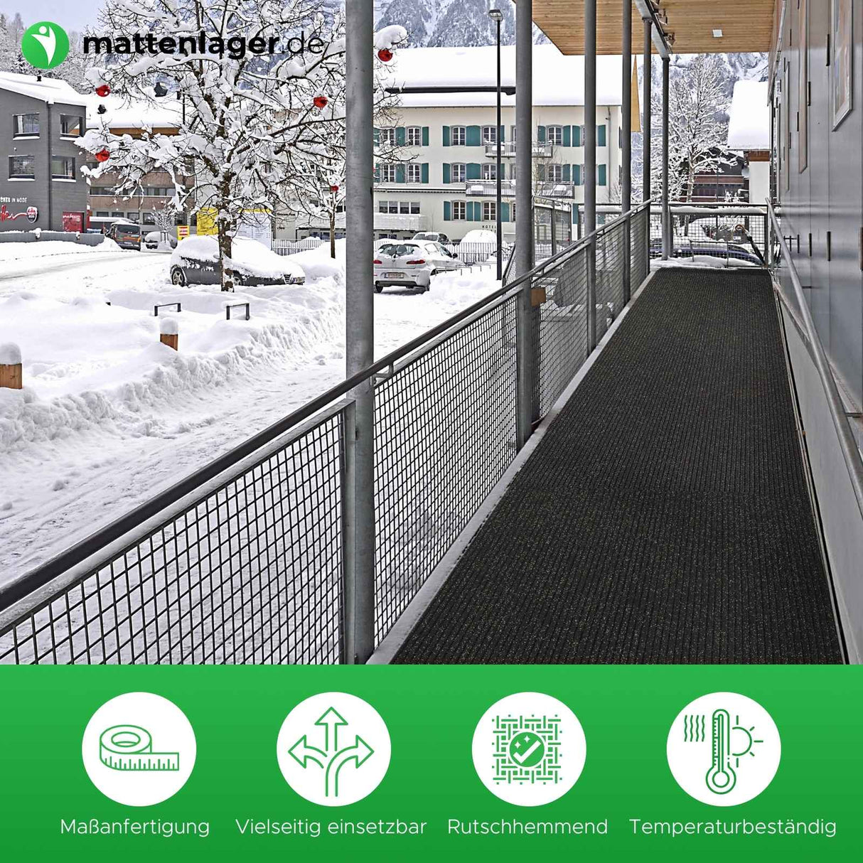 Tapis de sécurité SAFETY STEP - Antidérapant sur la glace et les surfaces mouillées