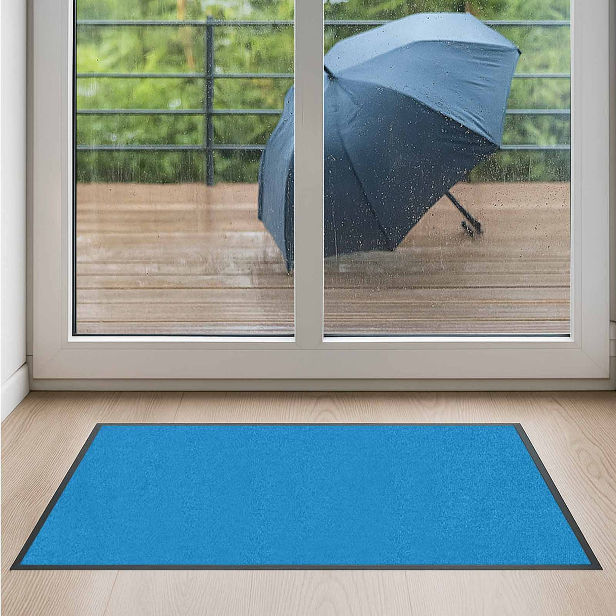 Premium Schmutzfangmatte PUBLIC - mit Brandschutzklasse - Maßanfertigung in 100 Farben Länge: 150cm x Breite: 90cm [ID:1785853402363]