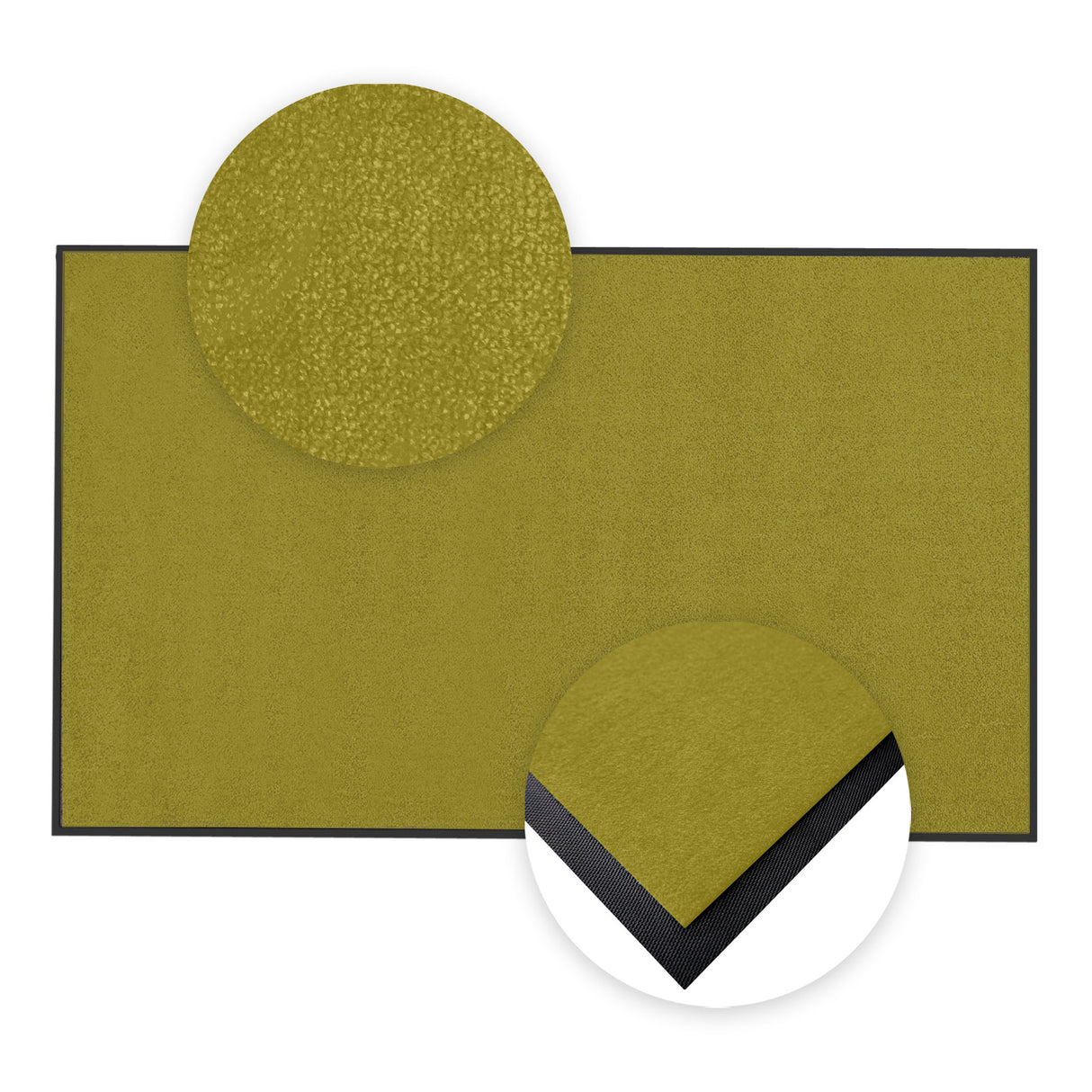 Schmutzfangmatte Premium nach Maß mit Details | 095 Herbstgrün