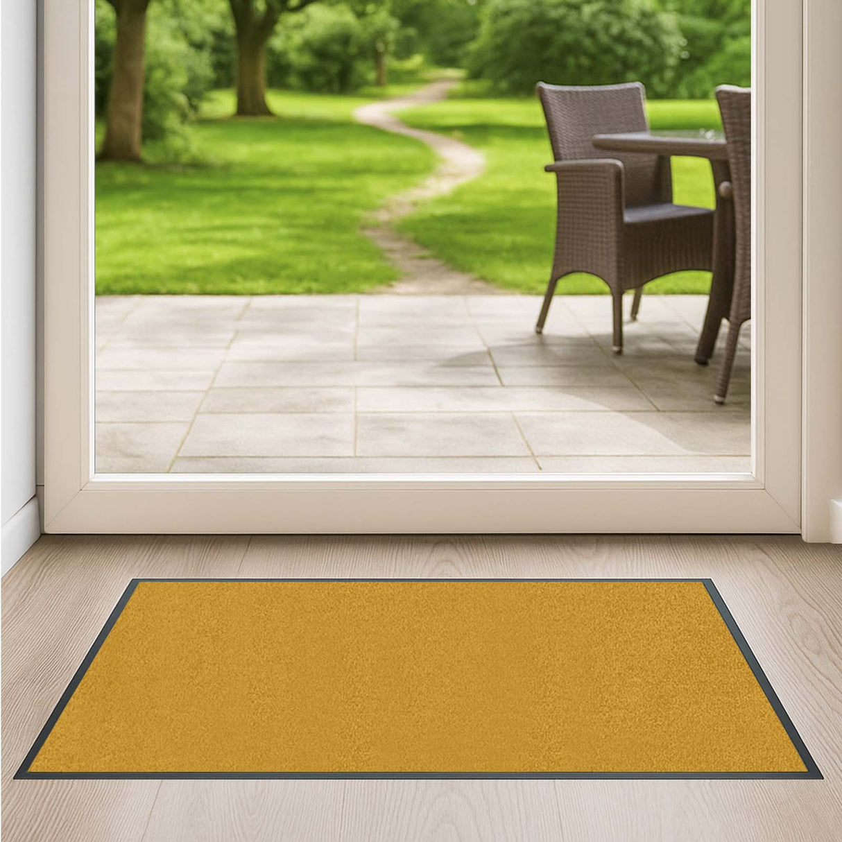 Schmutzfangmatte Premium - hochwertig & farbbrillant - Maßanfertigung in 100 Farben Länge: 380cm x Breite: 65cm [ID:1785691908638]